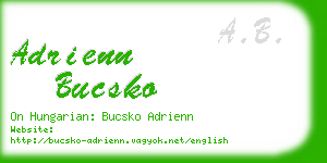 adrienn bucsko business card